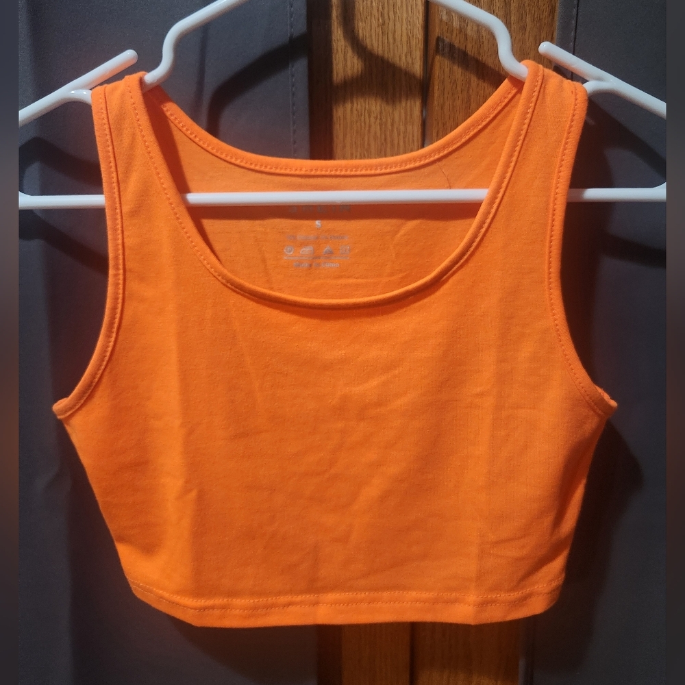Shein Orange Crop Top